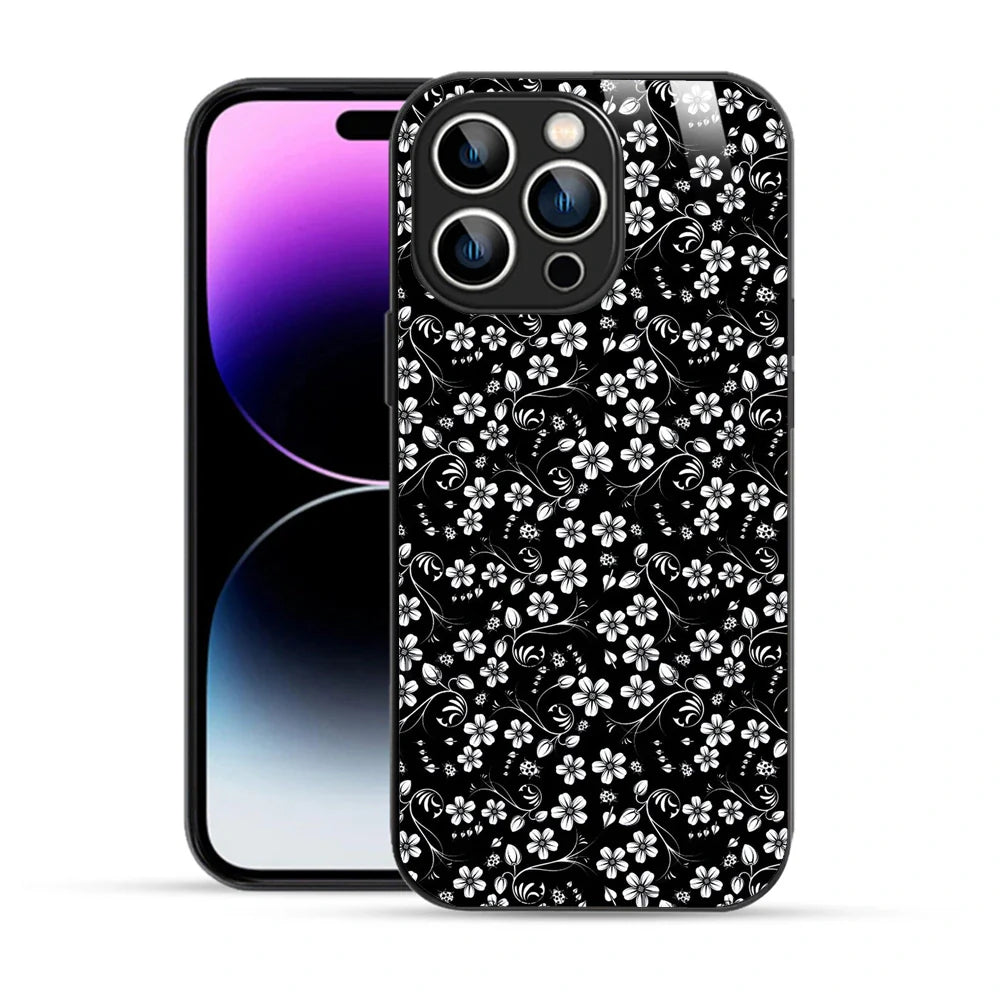Bornstud Elegant Floral Swirl Printed Case for iPhone 14 Pro