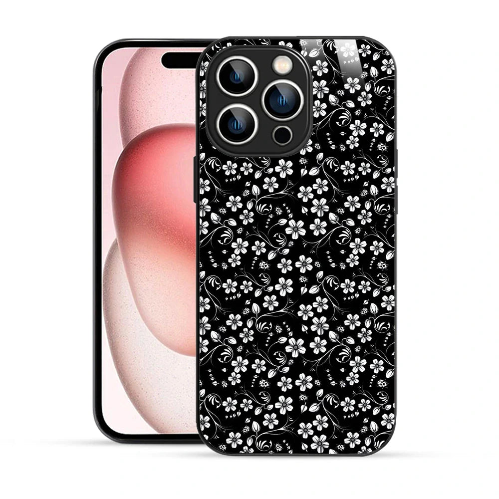 Bornstud Elegant Floral Swirl Printed Case for iPhone 15 Pro Max