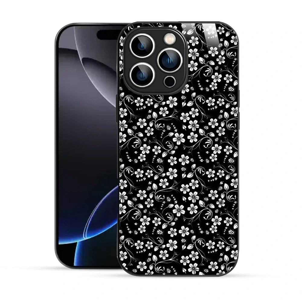 Bornstud Elegant Floral Swirl Printed Case for iPhone 16 Pro
