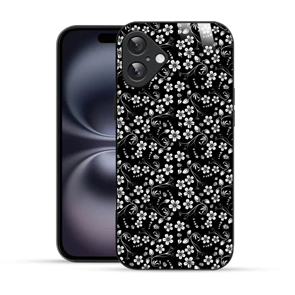 Bornstud Elegant Floral Swirl Printed Case for iPhone 16