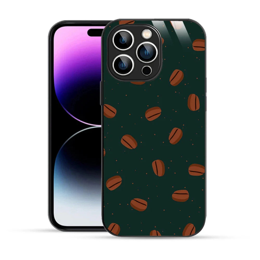 Bornstud Coffee Bean Bliss Printed Case for iPhone 14 Pro Max