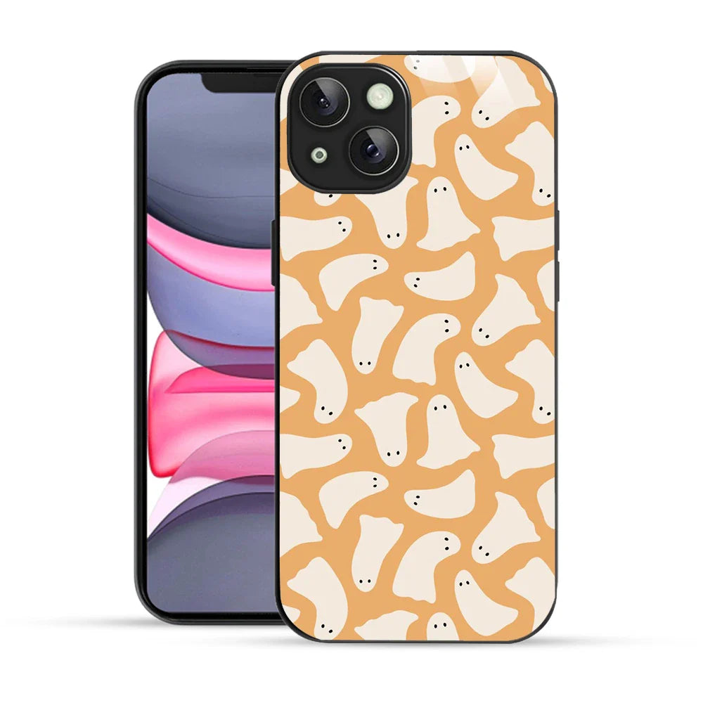 Bornstud Cute Ghost Pattern Printed Case for iPhone 14