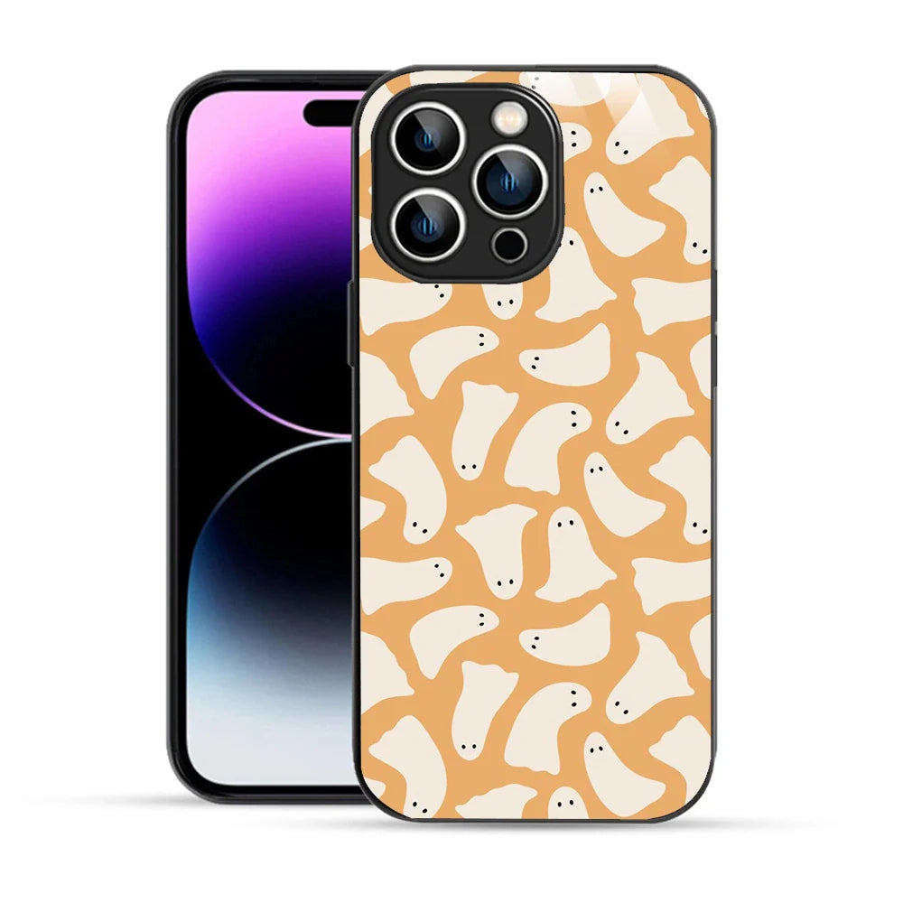 Bornstud Cute Ghost Pattern Printed Case for iPhone 14 Pro