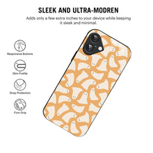 Bornstud Cute Ghost Pattern Printed Case for iPhone 16 Plus