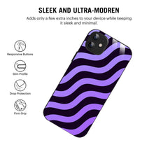 Bornstud Wavy Purple Aesthetic Printed Case for iPhone 11