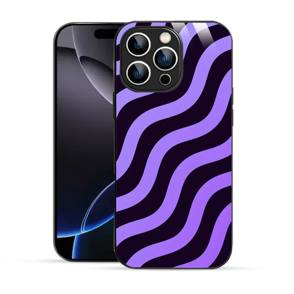 Bornstud Wavy Purple Aesthetic Printed Case