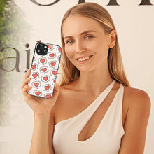 Bornstud Cute Heart Speech Bubble Aesthetic Printed Case for iPhone 15