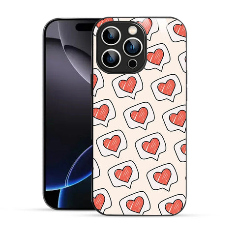 Bornstud Cute Heart Speech Bubble Aesthetic Printed Case