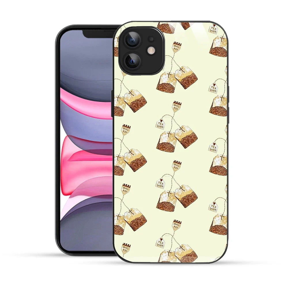 Bornstud Cute Aesthetic Tea Bag Printed Case for iPhone 11