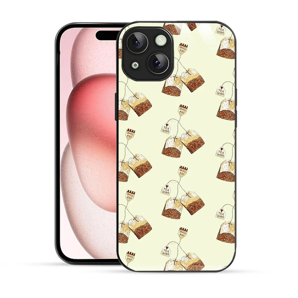 Bornstud Cute Aesthetic Tea Bag Printed Case for iPhone 15 Plus