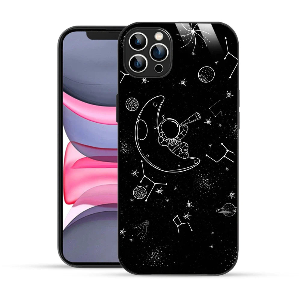 Bornstud Astronaut & Moon Printed Case for iPhone 12 Pro