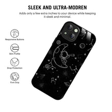 Bornstud Astronaut & Moon Printed Case for iPhone 14 Plus