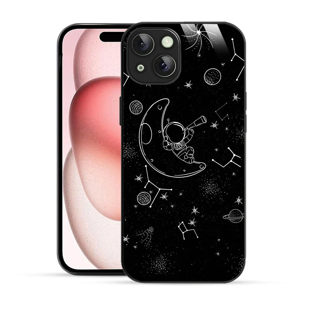 Bornstud Astronaut & Moon Printed Case for iPhone 15 Plus