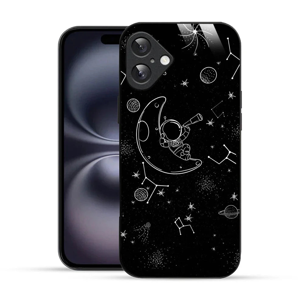 Bornstud Astronaut & Moon Printed Case for iPhone 16