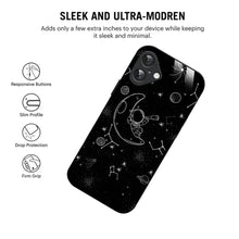 Bornstud Astronaut & Moon Printed Case for iPhone 16 Plus