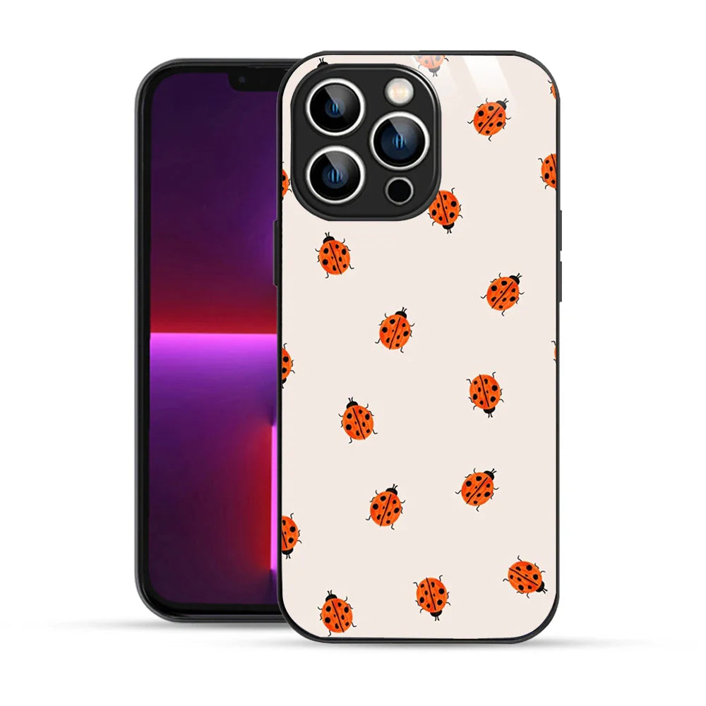 Bornstud Cute Ladybug Pattern Printed Case for iPhone 13 Pro
