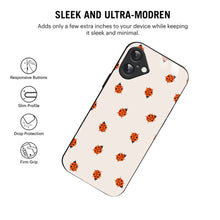 Bornstud Cute Ladybug Pattern Printed Case for iPhone 16 Plus