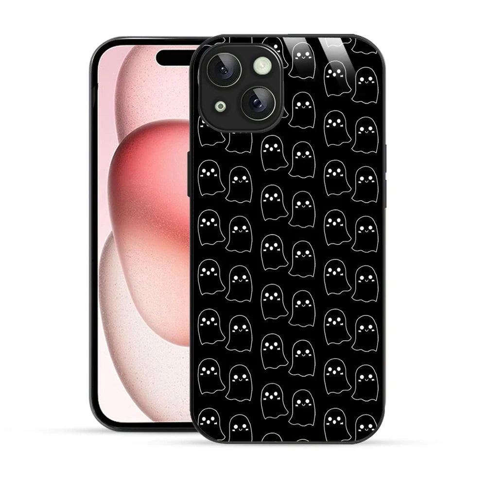 Bornstud Ghost Pattern Printed Case for iPhone 15 Plus
