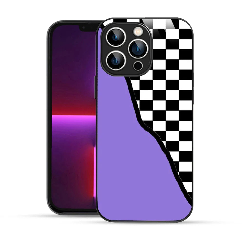 Bornstud Retro Checkerboard Aesthetic Printed Case for iPhone 13 Pro
