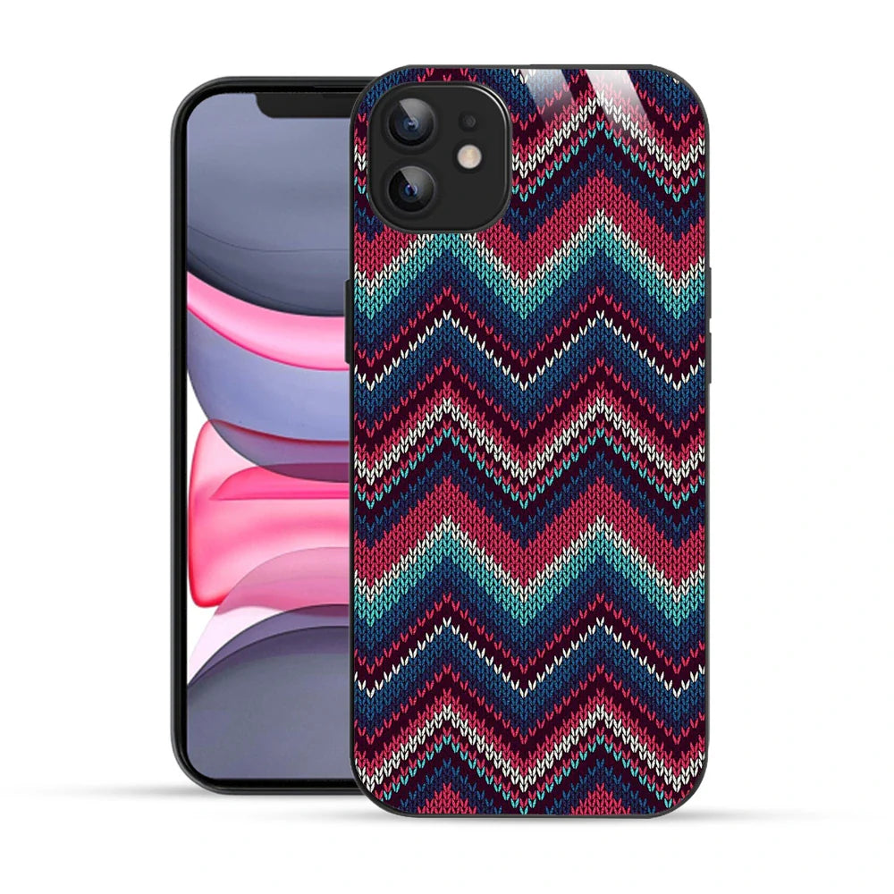 Bornstud Cozy Knit Pattern Aesthetic Printed Case for iPhone 12
