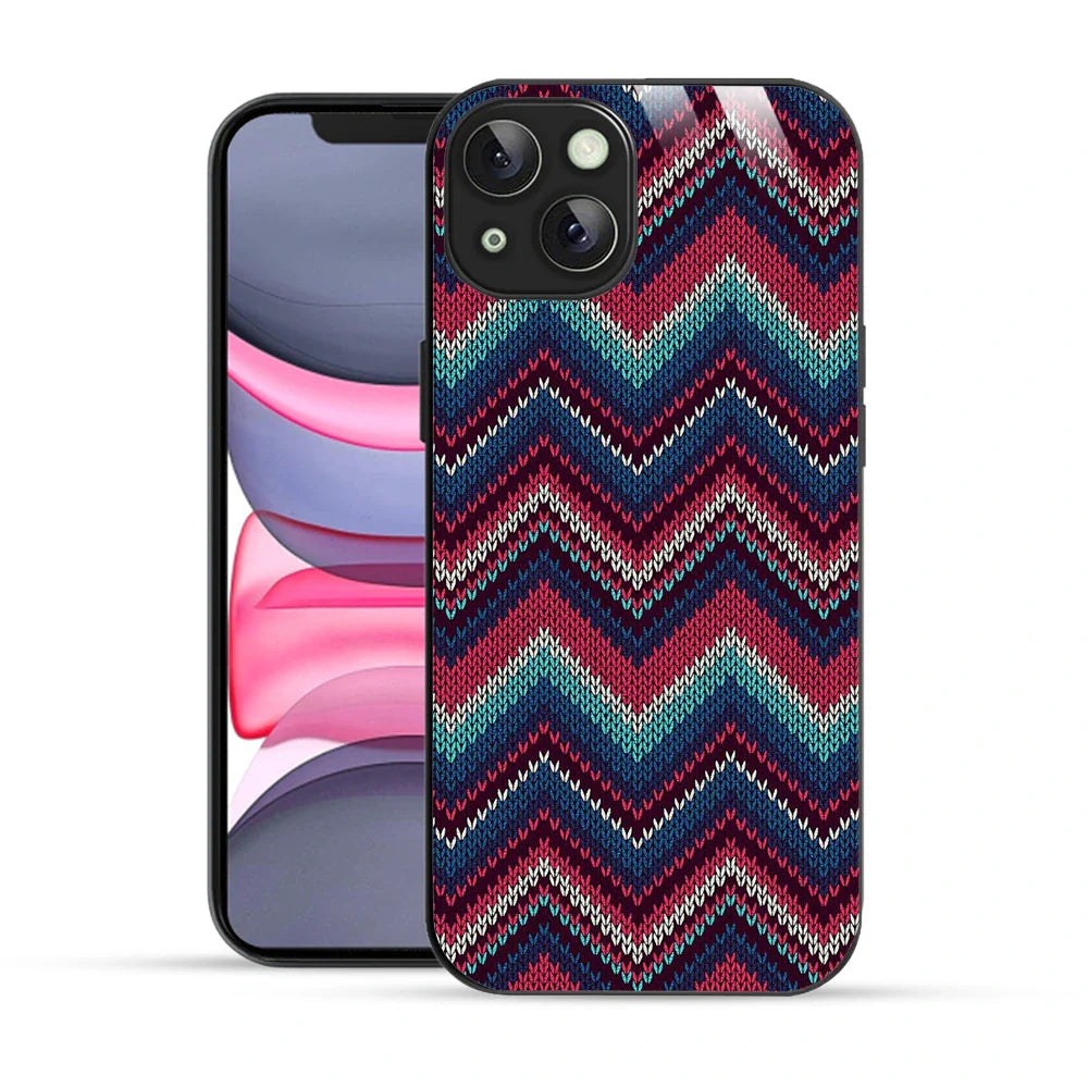 Bornstud Cozy Knit Pattern Aesthetic Printed Case for iPhone 13