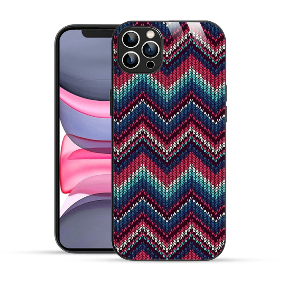 Bornstud Cozy Knit Pattern Aesthetic Printed Case for iPhone 11 Pro