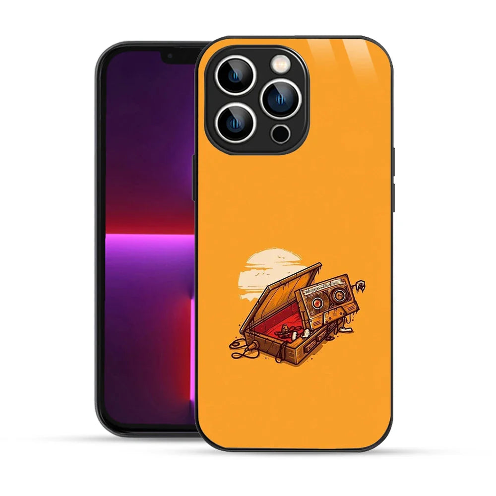 Bornstud Retro Cassette Vibes Printed Case for iPhone 13 Pro