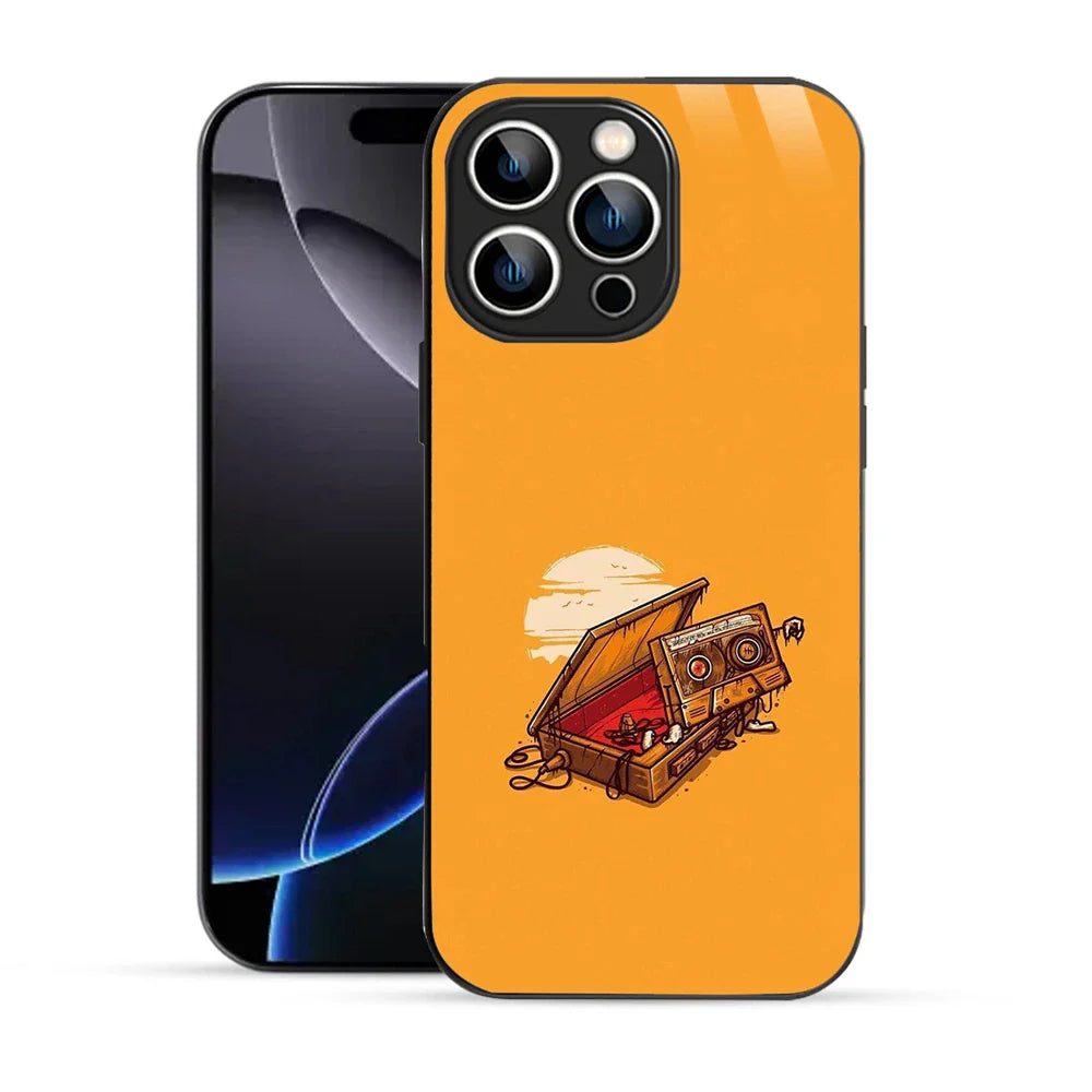 Bornstud Retro Cassette Vibes Printed Case for iPhone 16 Pro