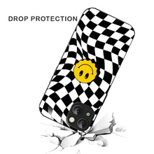 Bornstud Wavy Smile Check Printed Case for iPhone 15