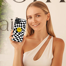 Bornstud Wavy Smile Check Printed Case for iPhone 15