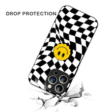 Bornstud Wavy Smile Check Printed Case for iPhone 15 Pro