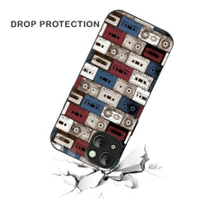 Bornstud Retro Tape Stack Printed Case for iPhone 15