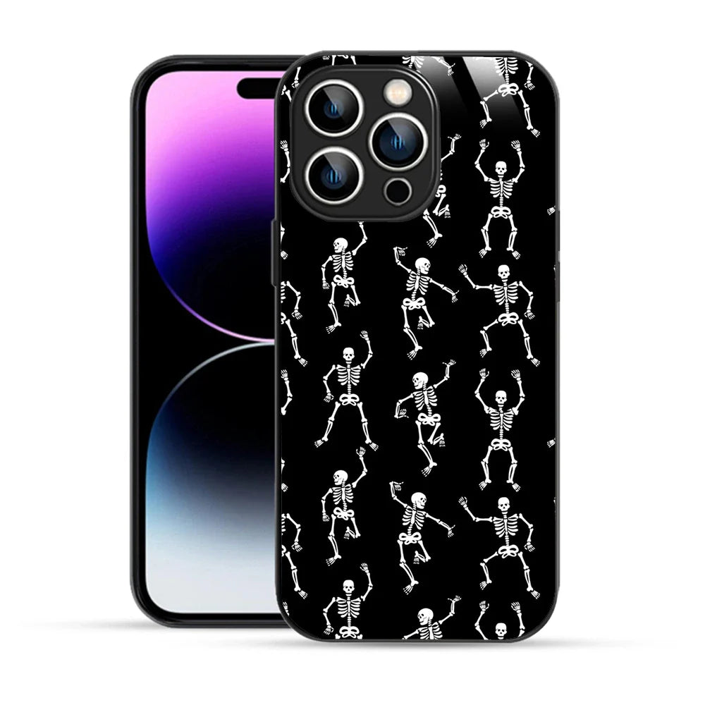 Bornstud Dancing Skeletons Printed Case for iPhone 14 Pro Max