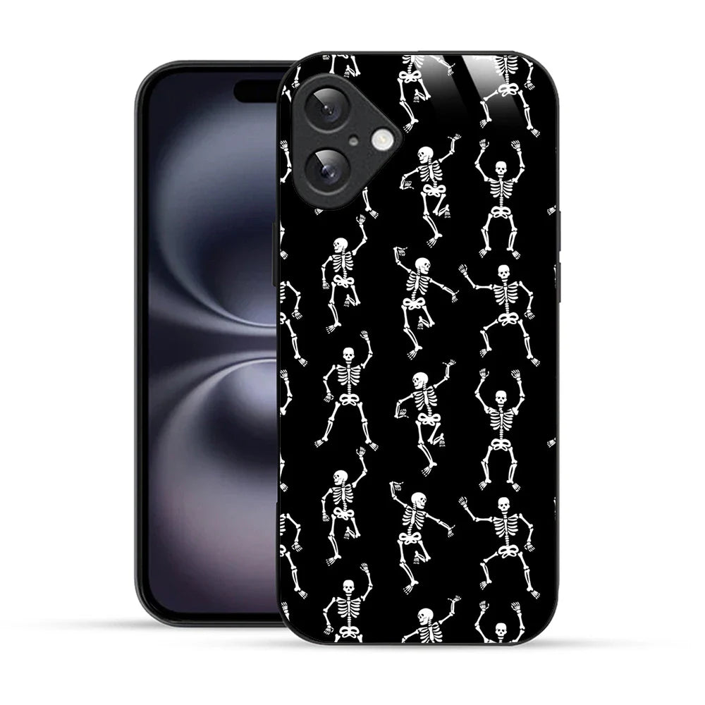 Bornstud Dancing Skeletons Printed Case for iPhone 16 Plus