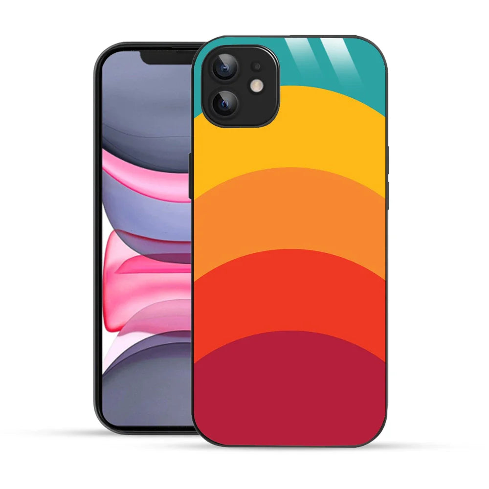 Bornstud Retro Sunset Printed Case for iPhone 12