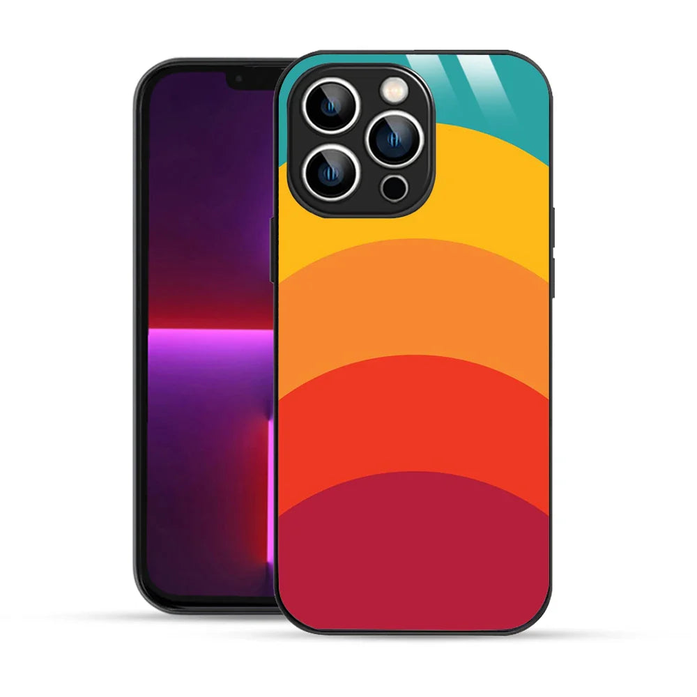 Bornstud Retro Sunset Printed Case for iPhone 13 Pro