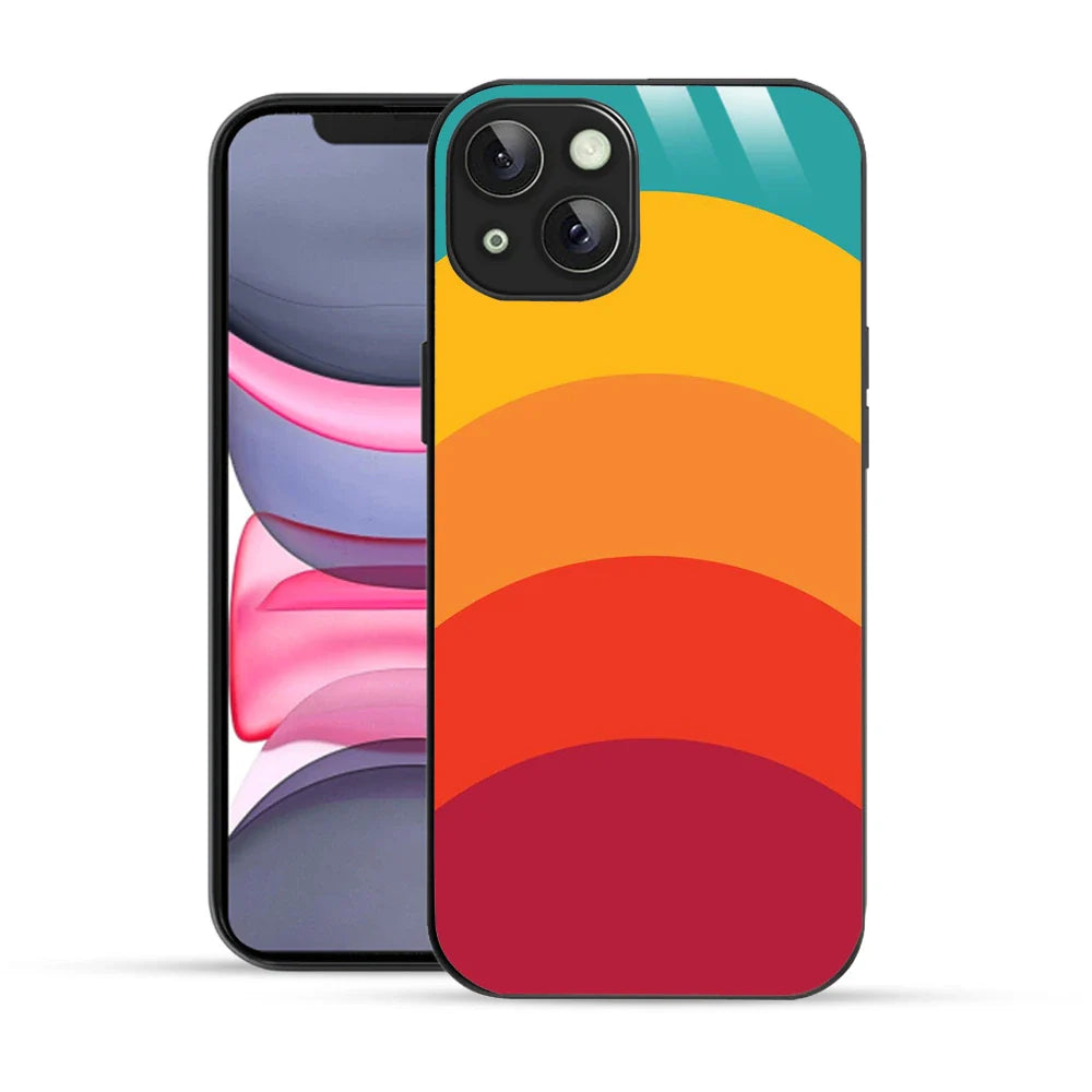 Bornstud Retro Sunset Printed Case for iPhone 14 Plus