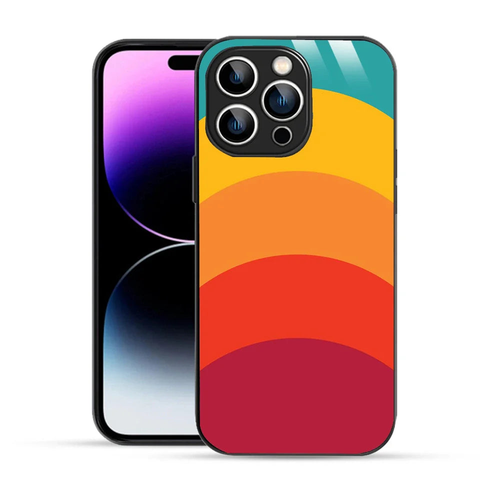 Bornstud Retro Sunset Printed Case for iPhone 14 Pro Max