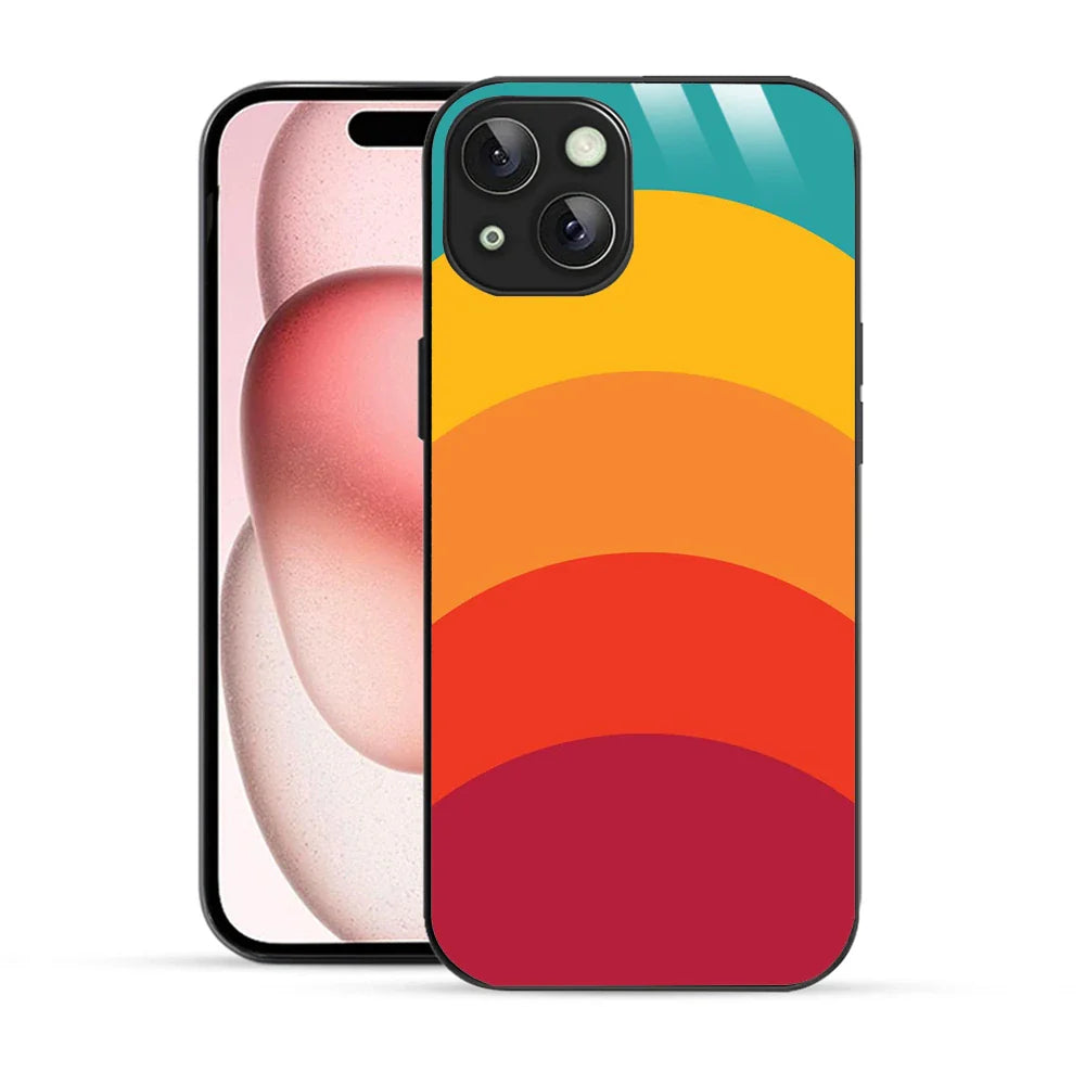 Bornstud Retro Sunset Printed Case for iPhone 15