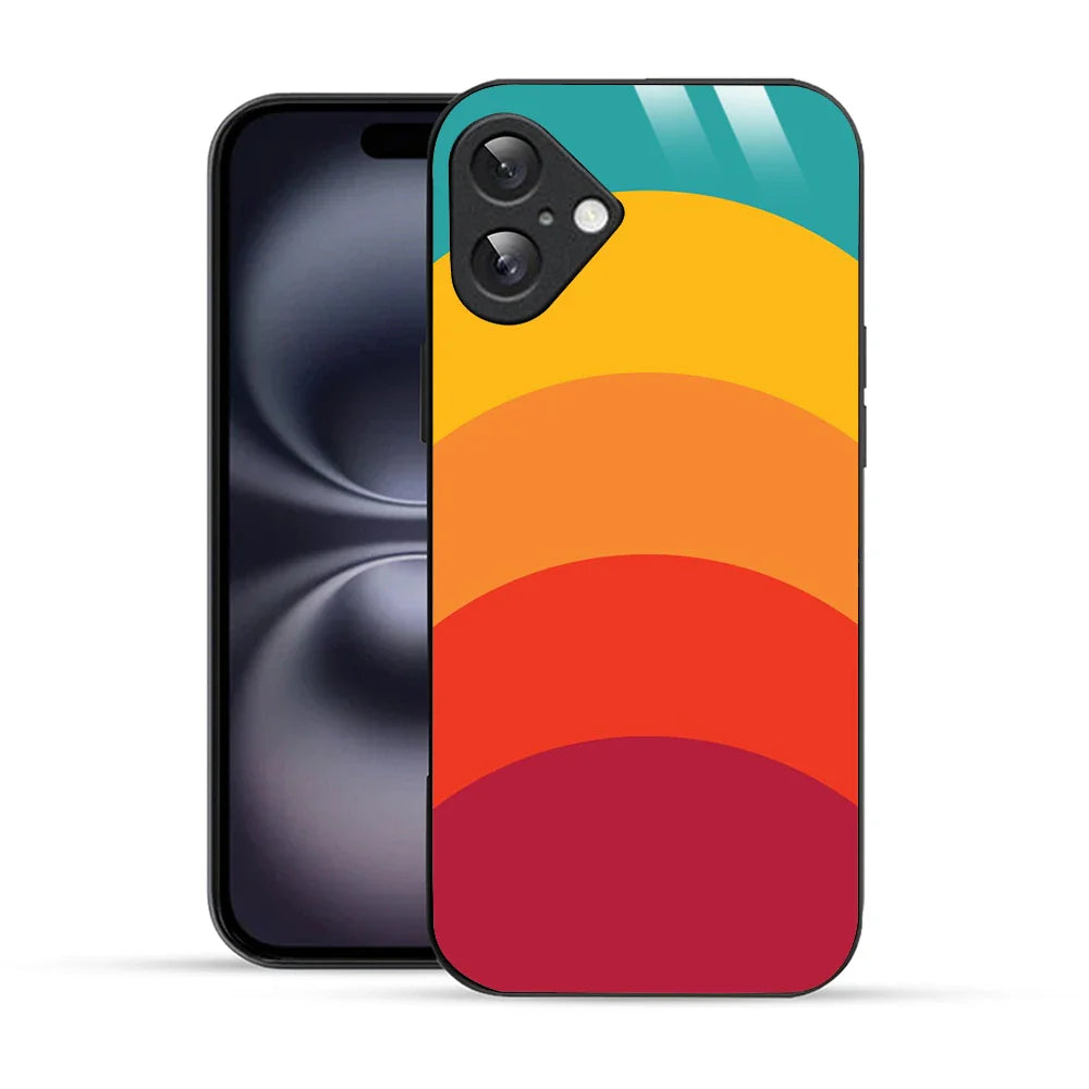 Bornstud Retro Sunset Printed Case for iPhone 16 Plus