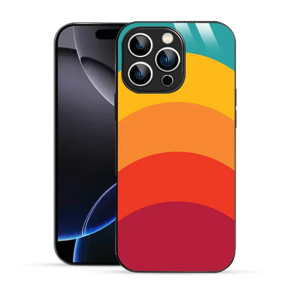 Bornstud Retro Sunset Printed Case for iPhone 16 Pro Max