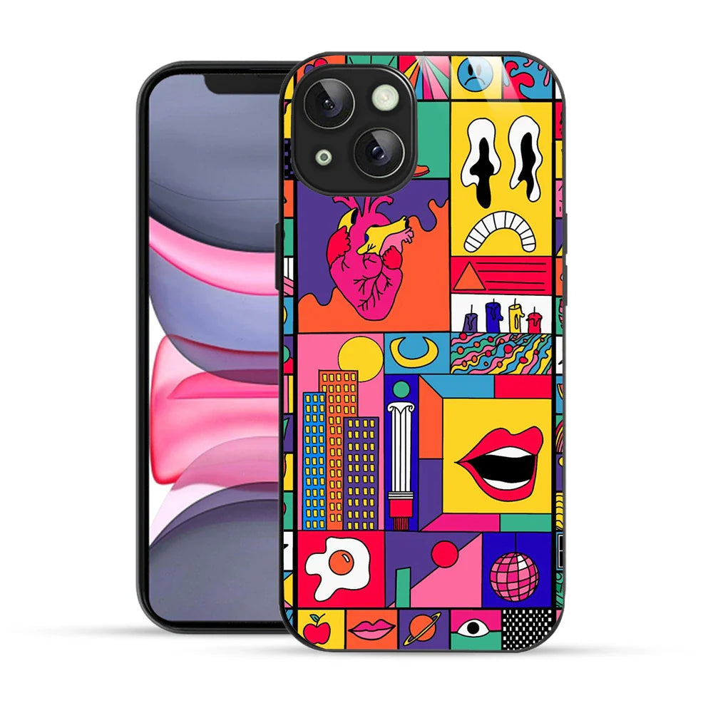Bornstud Pop Art Collage Printed Case for iPhone 13