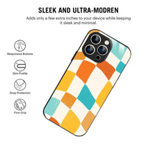 Bornstud Retro Checkerboard Printed Case for iPhone 14 Pro