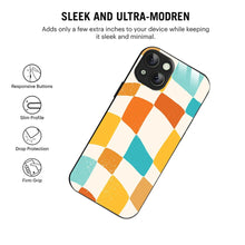 Bornstud Retro Checkerboard Printed Case for iPhone 15
