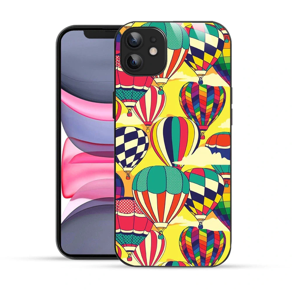 Bornstud Vibrant Hot Air Balloons Printed Case for iPhone 12
