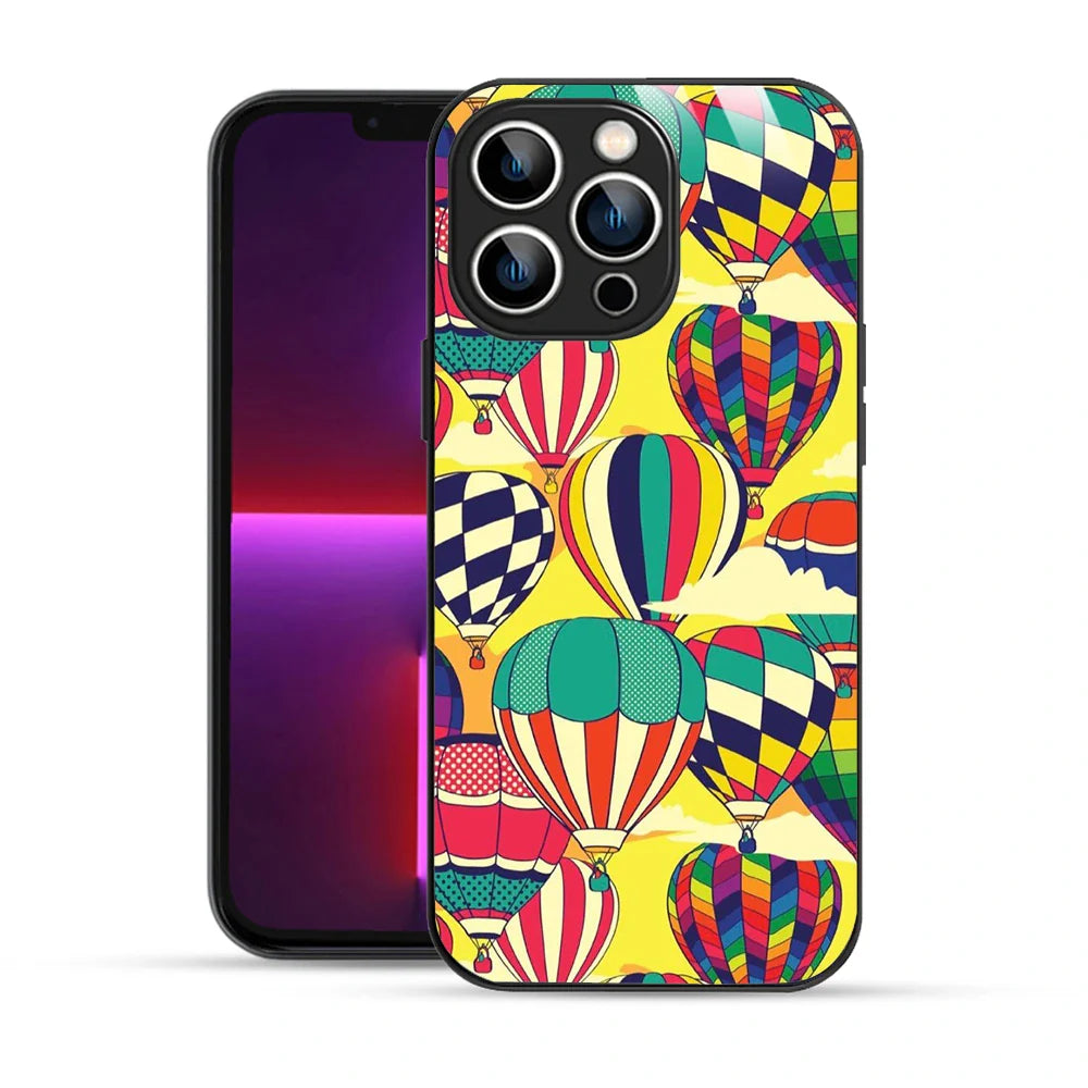 Bornstud Vibrant Hot Air Balloons Printed Case for iPhone 13 Pro