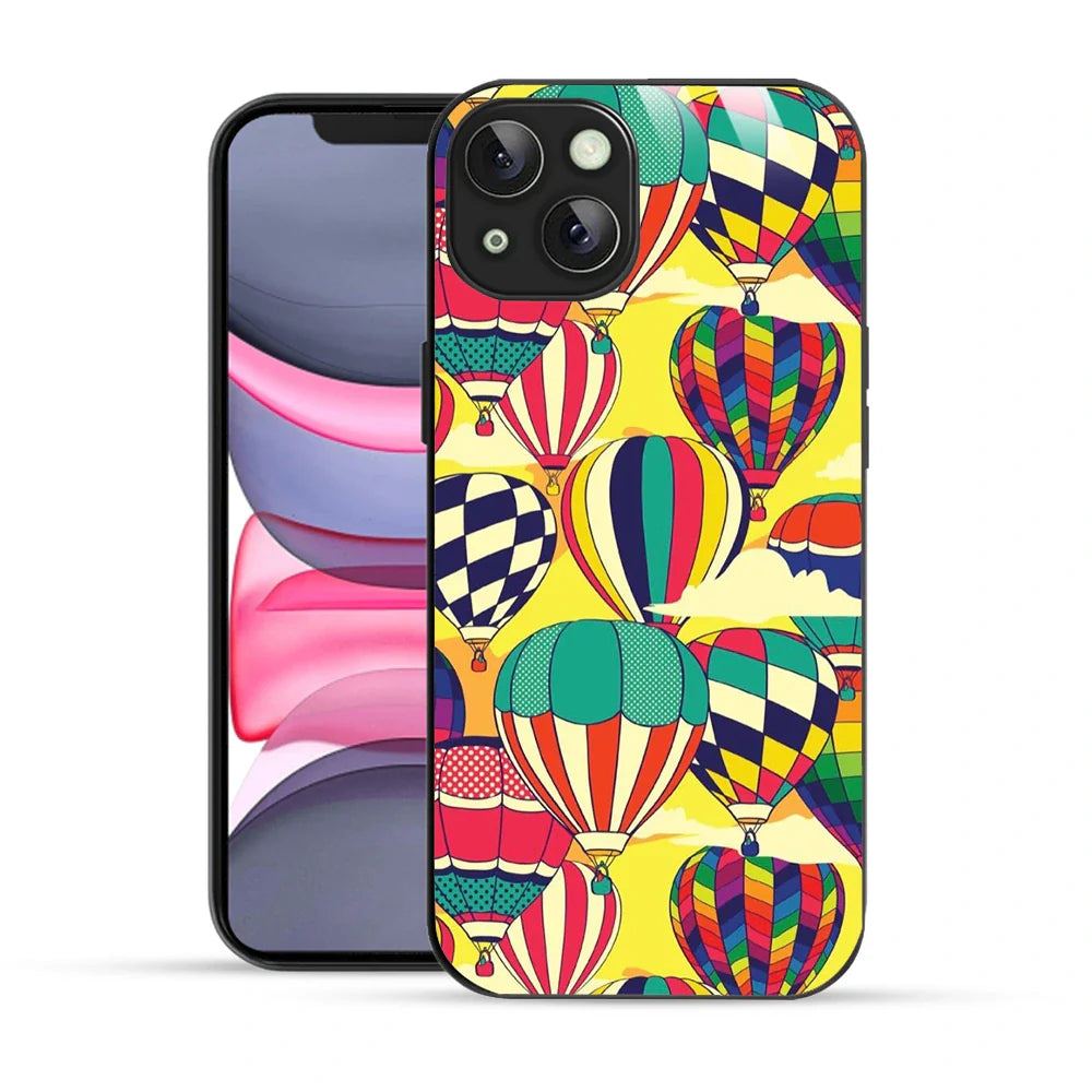 Bornstud Vibrant Hot Air Balloons Printed Case for iPhone 14