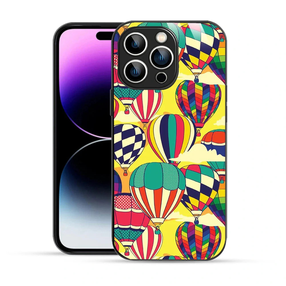 Bornstud Vibrant Hot Air Balloons Printed Case for iPhone 14 Pro