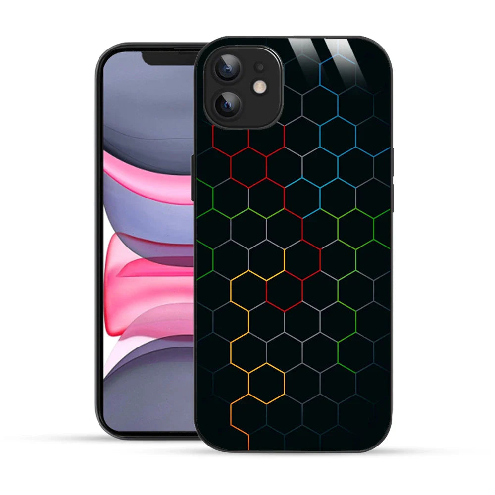 Bornstud Neon Hive Printed Case for iPhone 11