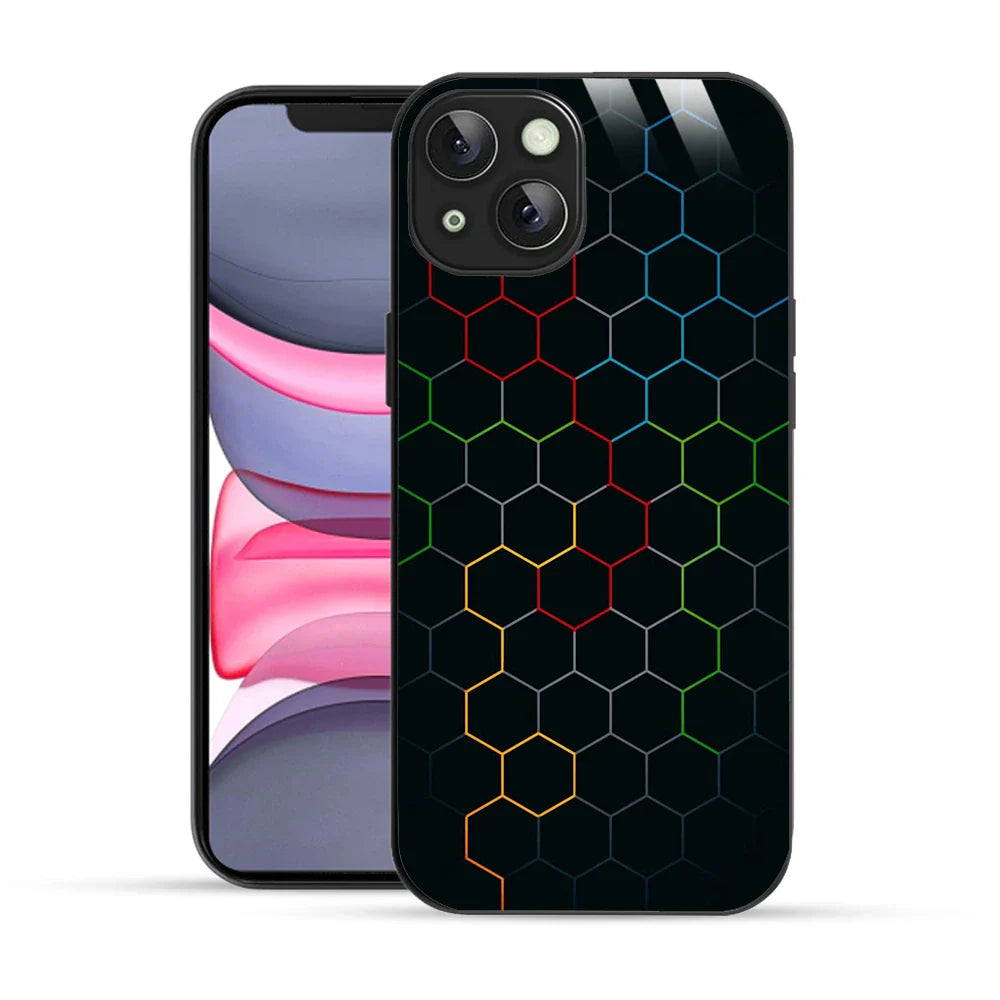 Bornstud Neon Hive Printed Case for iPhone 13